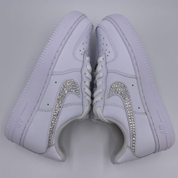 Swarovski Nike Air Force 1'07 White Womens Shoes - Picture 2 of 10